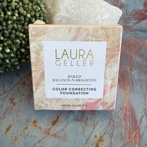 NIB Laura Geller Baked Balance-N-Brighten Color Correcting Foundation Porcelain
